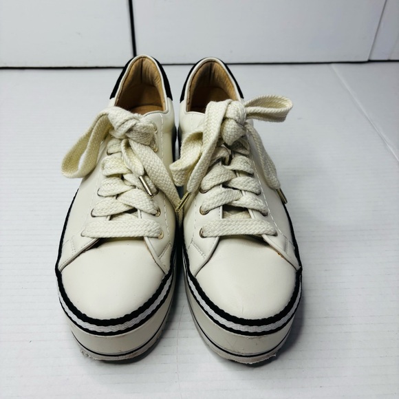 JOIE Dabnis Leather Flatform Sneakers Size 8 - Picture 2 of 7